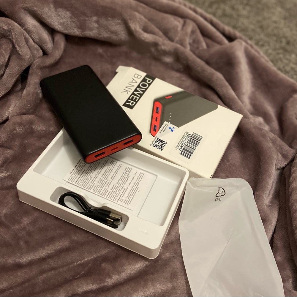Black and Red Power Bank